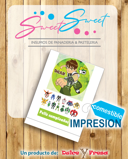 Impresión comestible A4 