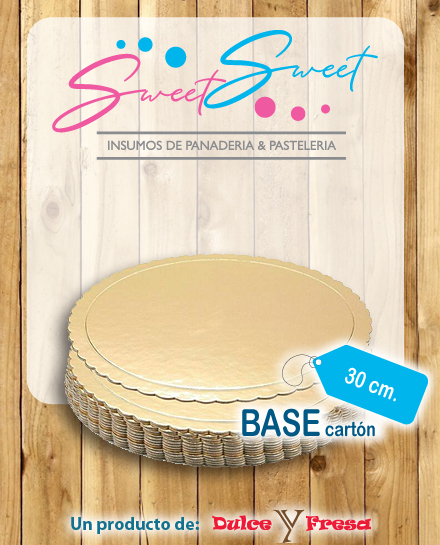 Base redonda cartón 30 cm 